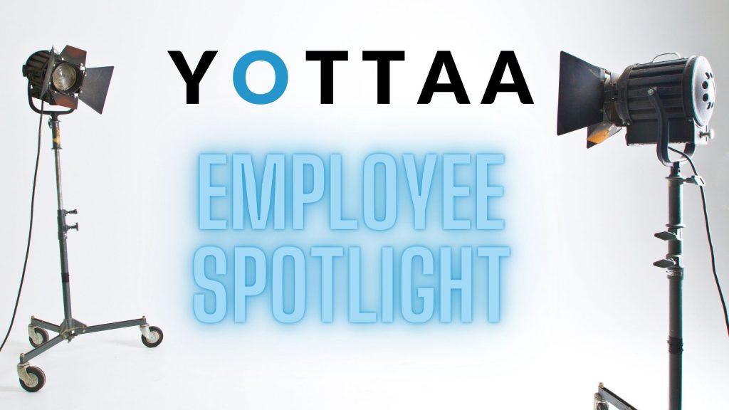 spotlights shining on Yottaa employees